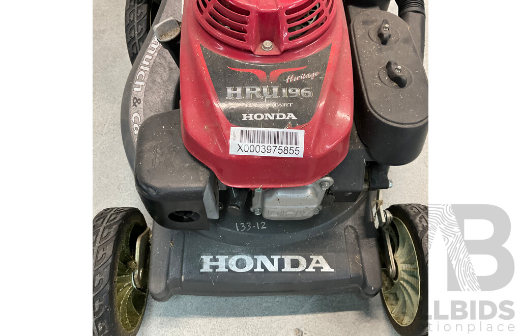 HONDA HRU196 Petrol Lawn Mower - ORP$1,199.00