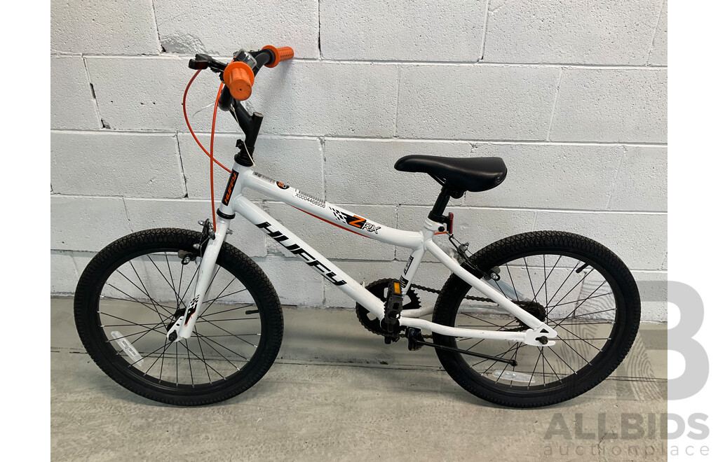HUFFY 50cm ZRX Bike for Boys Gloss White (30cm Frame)