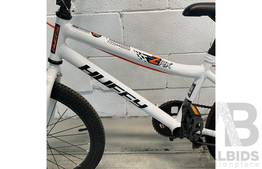 HUFFY 50cm ZRX Bike for Boys Gloss White (30cm Frame)