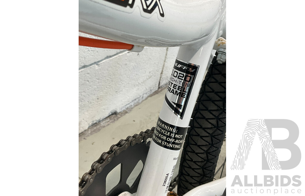 HUFFY 50cm ZRX Bike for Boys Gloss White (30cm Frame)