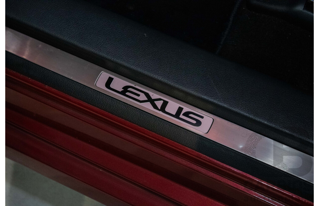 4/2012 Lexus CT200h Hybrid F-Sport ZWA10R 5d Hatchback Red 1.8L