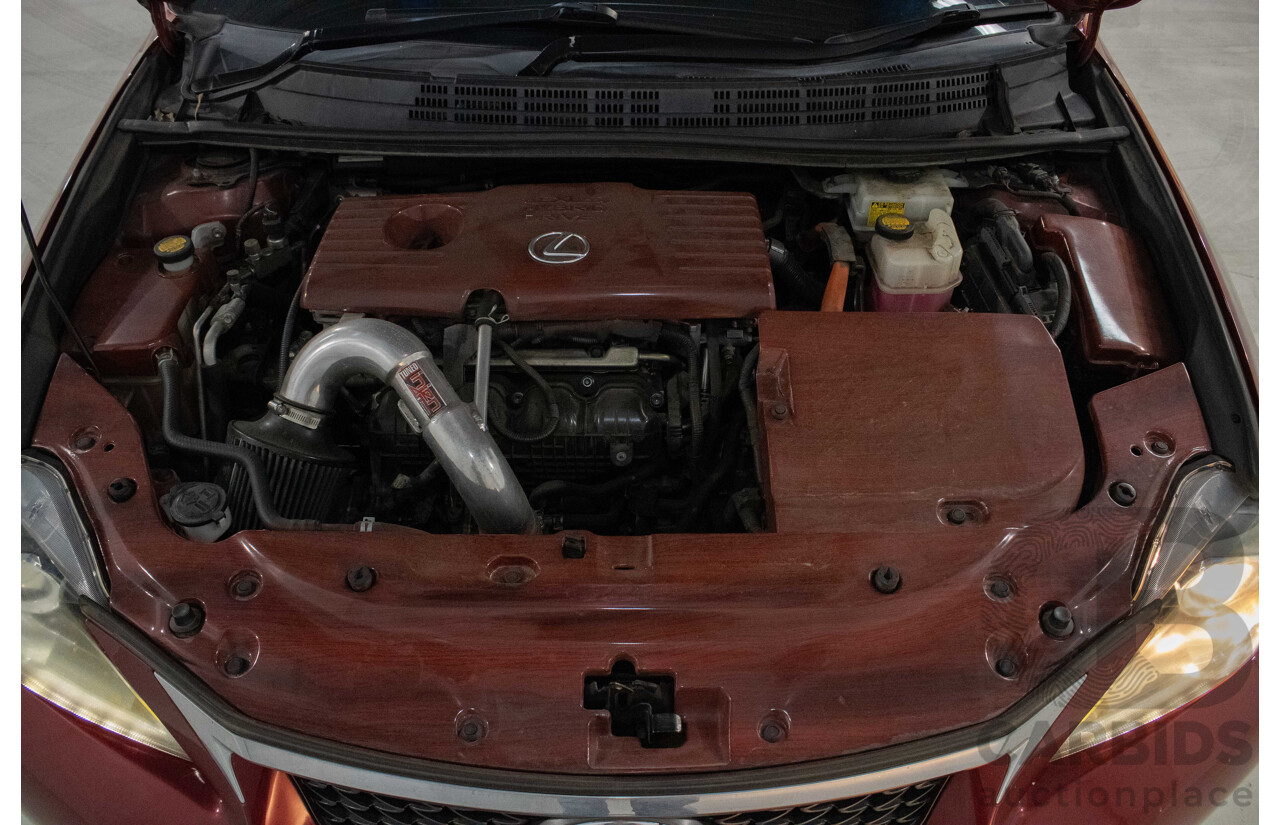 4/2012 Lexus CT200h Hybrid F-Sport ZWA10R 5d Hatchback Red 1.8L
