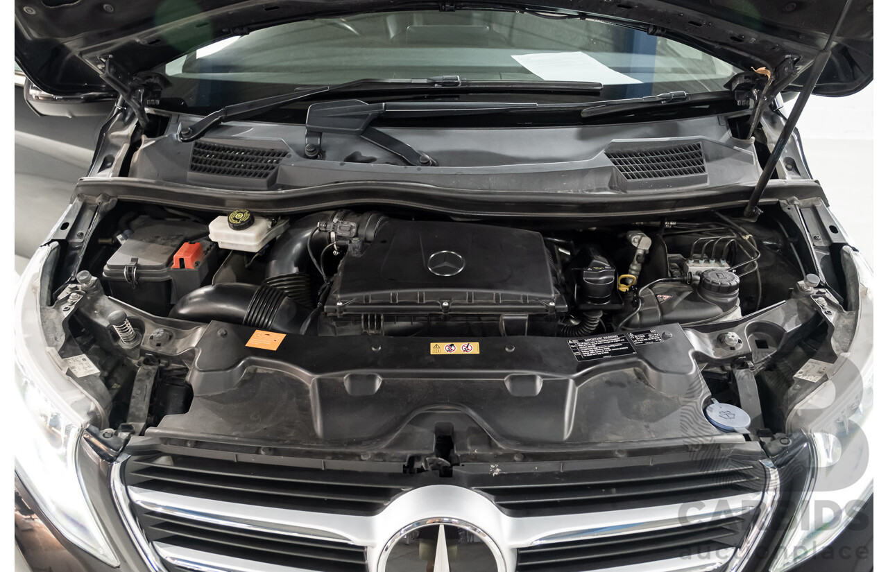 9/2018 Mercedes Benz V250d Avantgarde 447 4d Wagon Obsidian Black Metallic Turbo Diesel2.1L