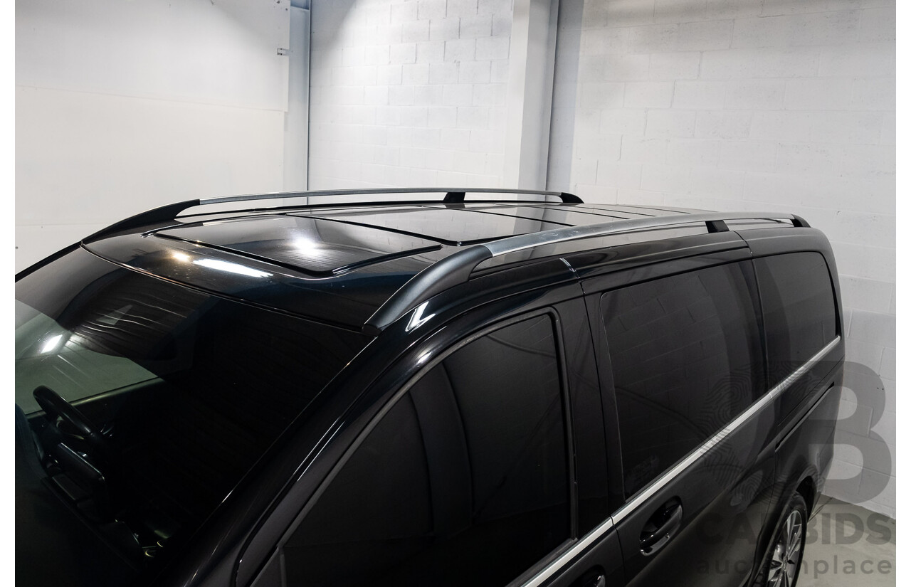 9/2018 Mercedes Benz V250d Avantgarde 447 4d Wagon Obsidian Black Metallic Turbo Diesel2.1L
