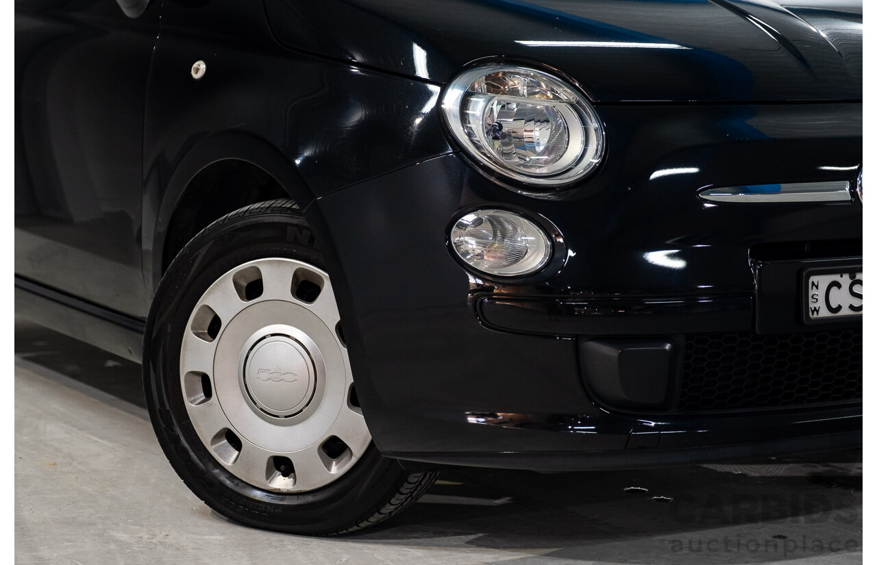 11/2013 Fiat 500 POP MY13 3d Hatchback Black 1.2L