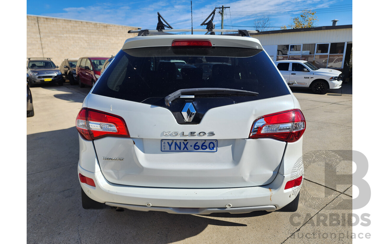 07/2016 Renault Koleos BOSE SE (4x2) FWD H45 MY15 4D Wagon White 2.5L