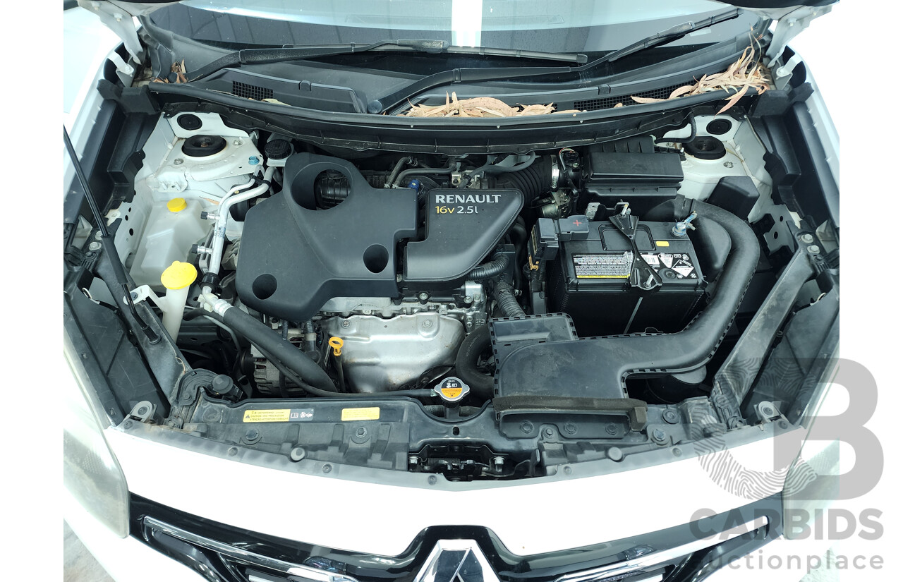 07/2016 Renault Koleos BOSE SE (4x2) FWD H45 MY15 4D Wagon White 2.5L