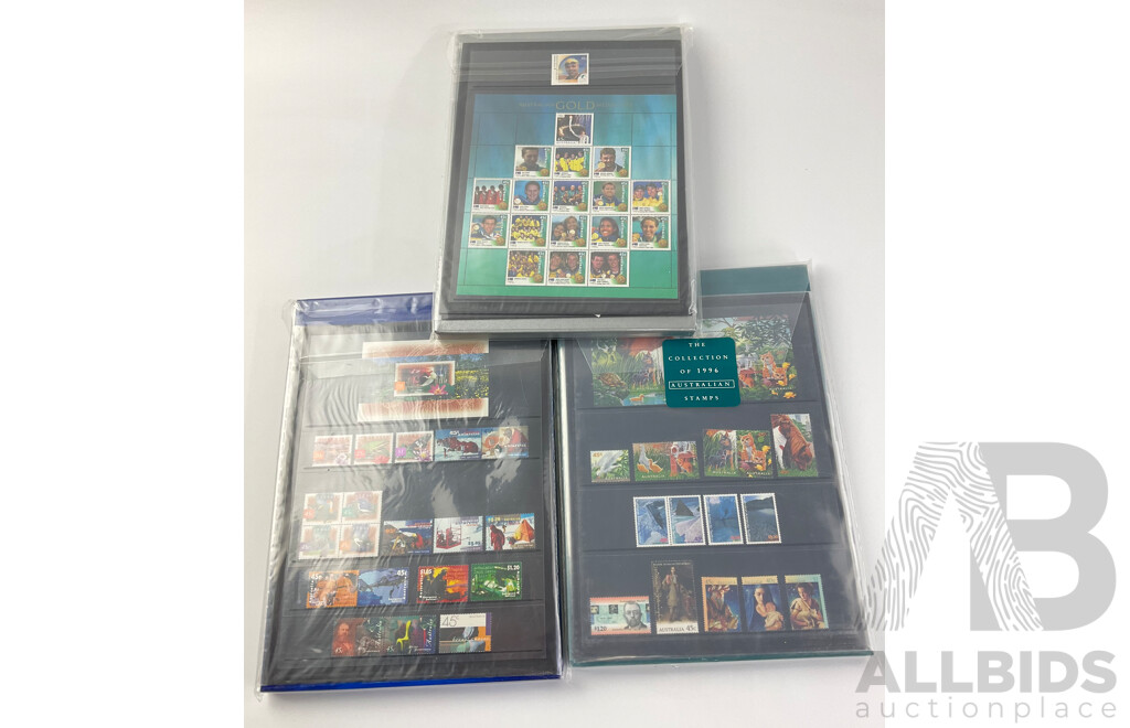 Australian 'Collection of Australian Stamps' Years 1996, 1997, 2000 - Face Value Over $155