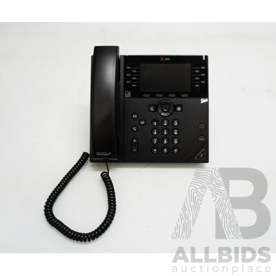 Polycom (VVX 450) 12-Line Desktop Business IP Phones - Lot of Four