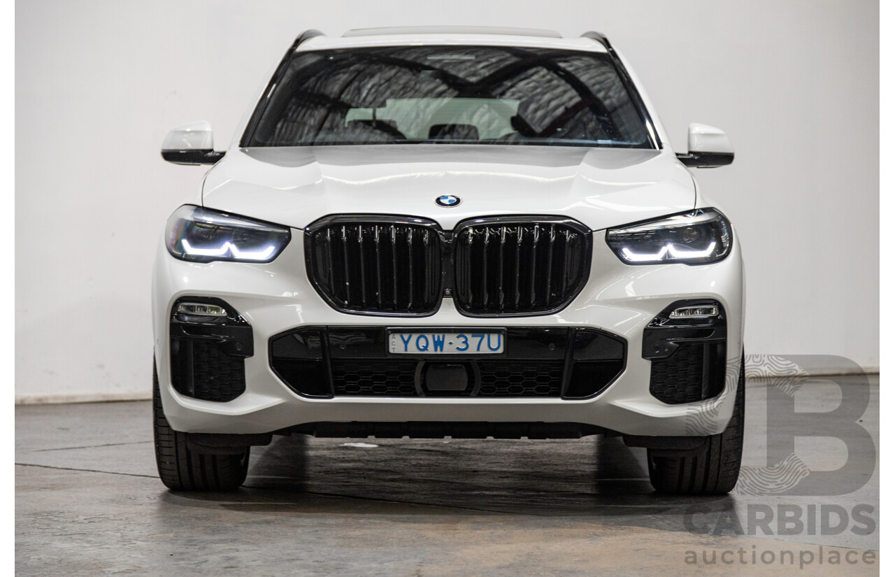 01/2020 BMW X5 X-Drive 30d M-Sport (4x4) MY20 G05 4d Wagon Mineral White Metallic Turbo Diesel 3.0L