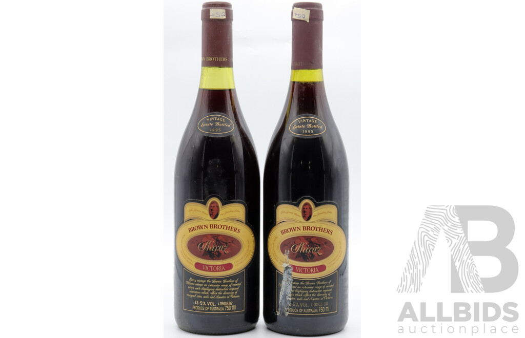 Brown Brothers Victoria Shiraz Vintage 1995 X 2