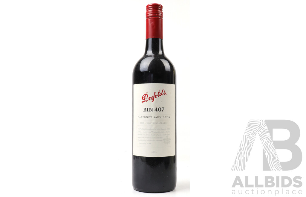 Penfolds Bin 407 Cabernet Sauvignon Vintage 2009