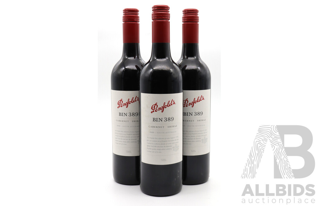 Penfolds Cabernet Sauvignon Bin 389 Vintage 2009 X 3