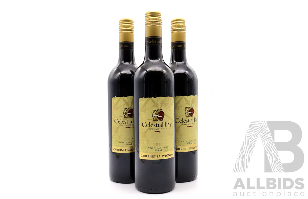 Celestial Bay Margaret River Cabernet Sauvignon Vintage 2012 X 3