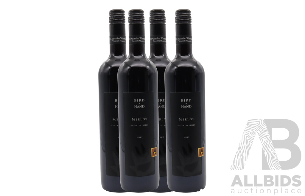 Bird in Hand Adelaide Hills Merlot Vintage 2015 X 4