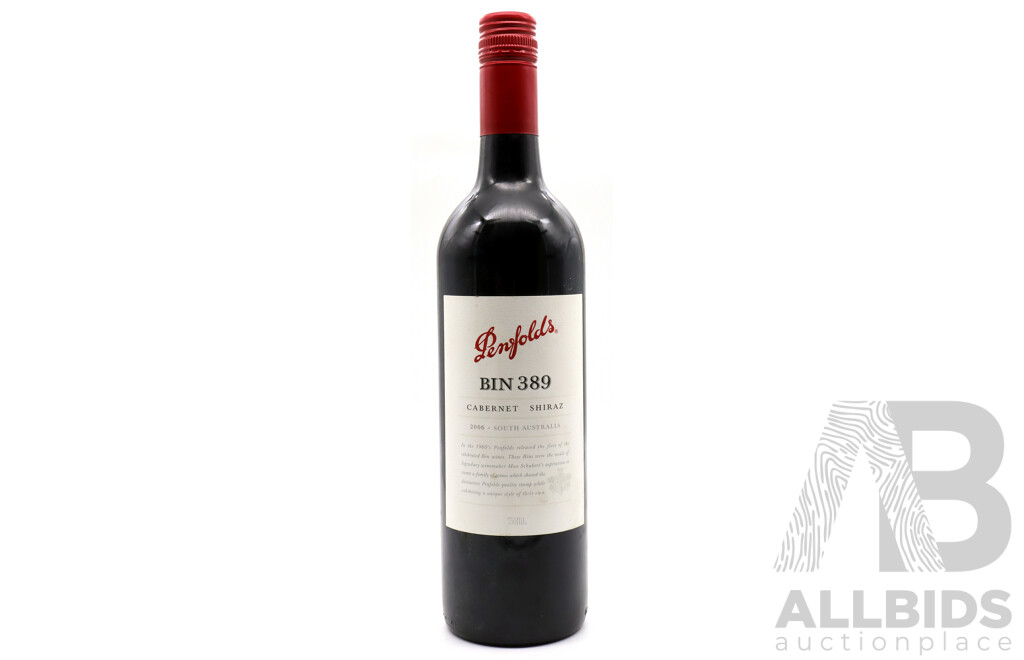 Penfolds Bin 389 Cabernet Shiraz Vintage 2006