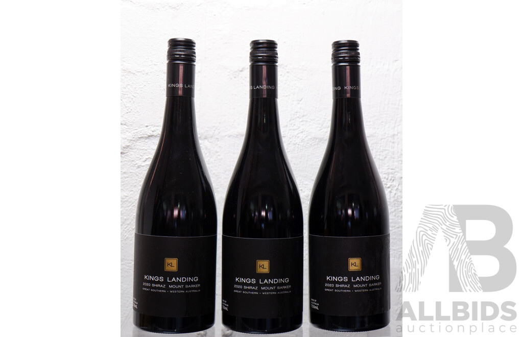 Kings Landing Mount Barker Shiraz Vintage 2020 X 3