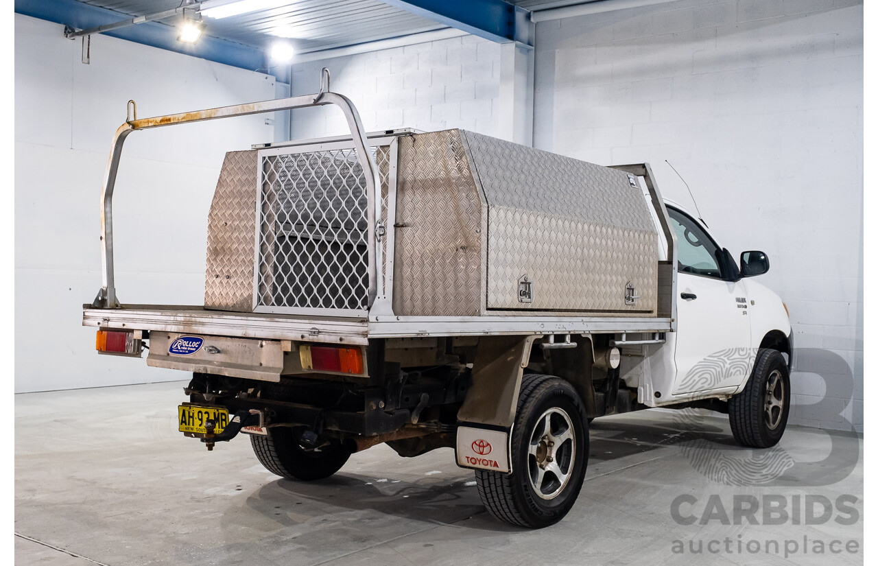 4/2005 Toyota Hilux SR (4x4) KUN26R 2d C/Chas White Turbo Diesel 3.0L
