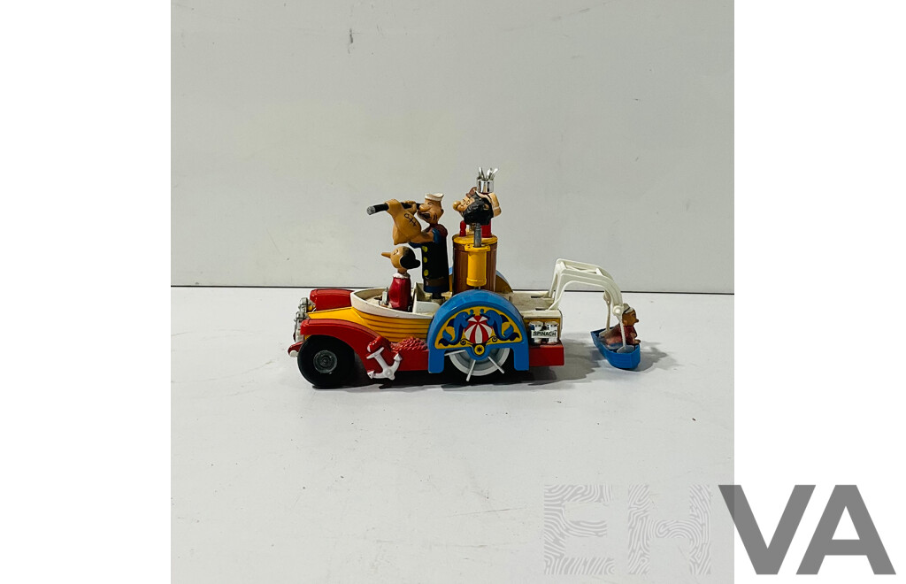 Vintage Corgi Comics Diecast Popeye Paddle Wagon, Made in Great Britain