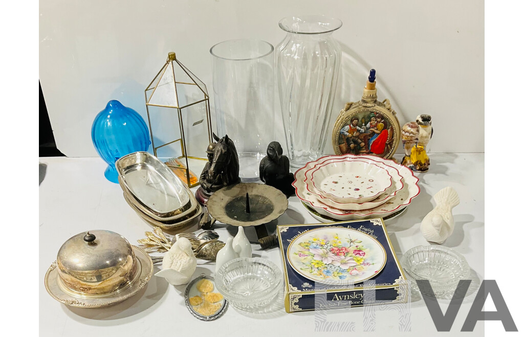 Large Collection Home Decorator Pieces Including Silver Plate, Porcelain, Glass and More