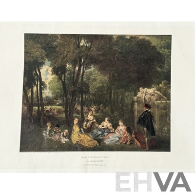 Collection of Three Reproduction Art Prints From the Wallace Collection, 51 x 38 cm and 38 x 51 cm (edge to edge) (3)