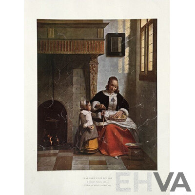 Collection of Three Reproduction Art Prints From the Wallace Collection, 51 x 38 cm and 38 x 51 cm (edge to edge) (3)