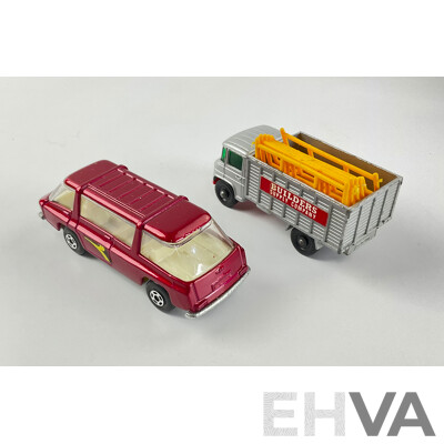 Vintage Boxed Matchbox Freeman Intercity Commuter and Scaffolding Truck
