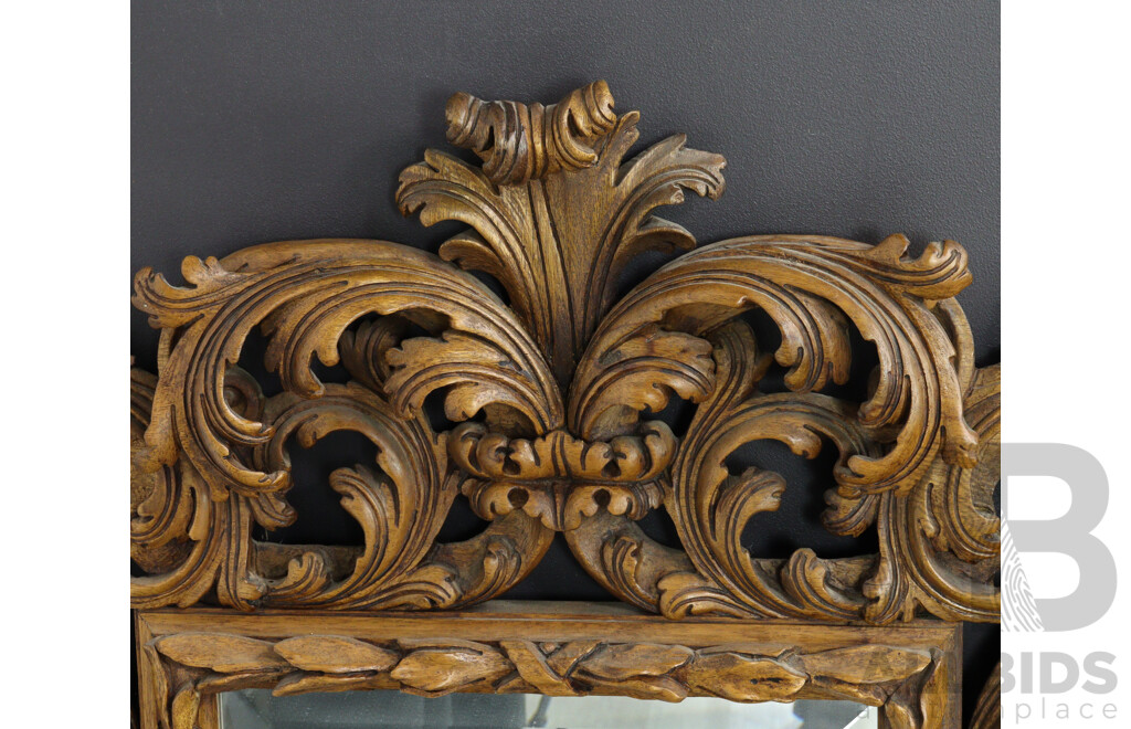 Rococo Style Mirror, Made in Italy, Labelled C.N Firenze