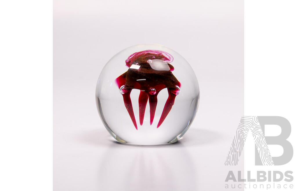 Vintage Caithness Glass Paperweight, May Dance by Colin Terris, in Original Box with Certificate of Authenticity