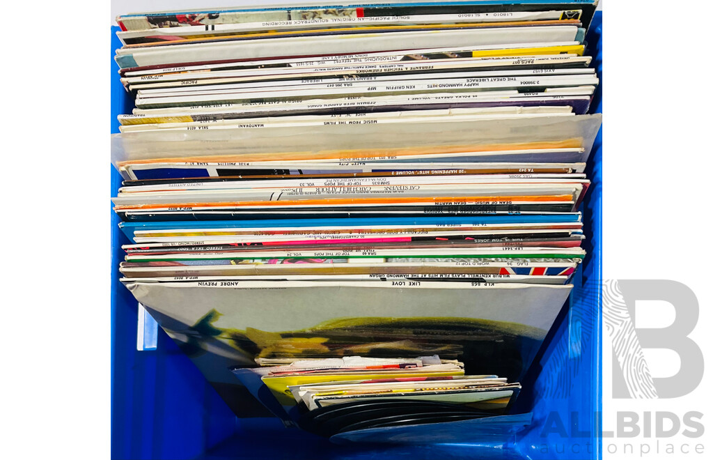 Collection Vintage Vinyl Records of Mixed Styles and Genres Including Rock & Pop Compilation Albums, Cat Stevens and More