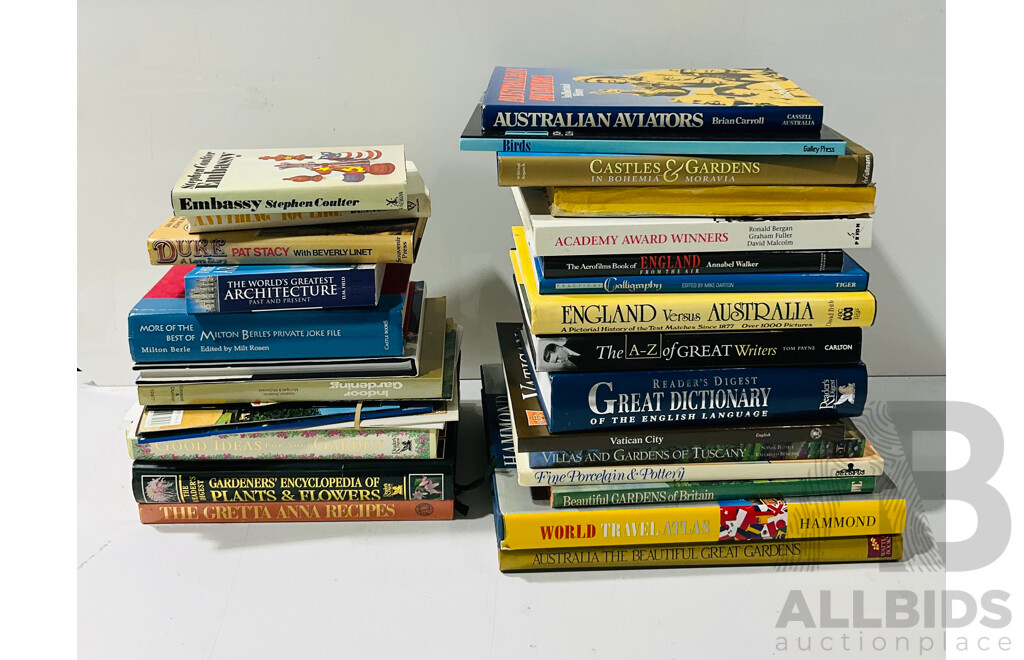 Collection Books of Mixed Subjects Including Art, History and More