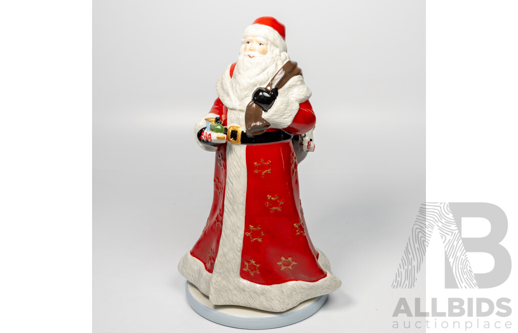 Villeroy & Boch Porcelain Turning Santa Figure in Original Box