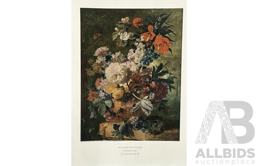 Collection of Three Reproduction Art Prints From the Wallace Collection, 51 x 38 cm and 38 x 51 cm (edge to edge) (3)