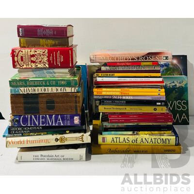 Collection Books of Mixed Subjects Including Art, History and More