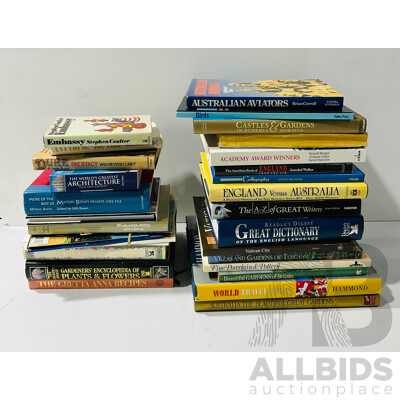 Collection Books of Mixed Subjects Including Art, History and More