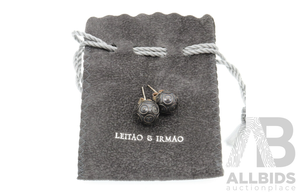 Ciro 9ct Interchangeable Ring Collection with Leitao & Irmao Jewellers, Portugal Sterling Silver Ball Stud Earrings and Bijoux SS Brooch