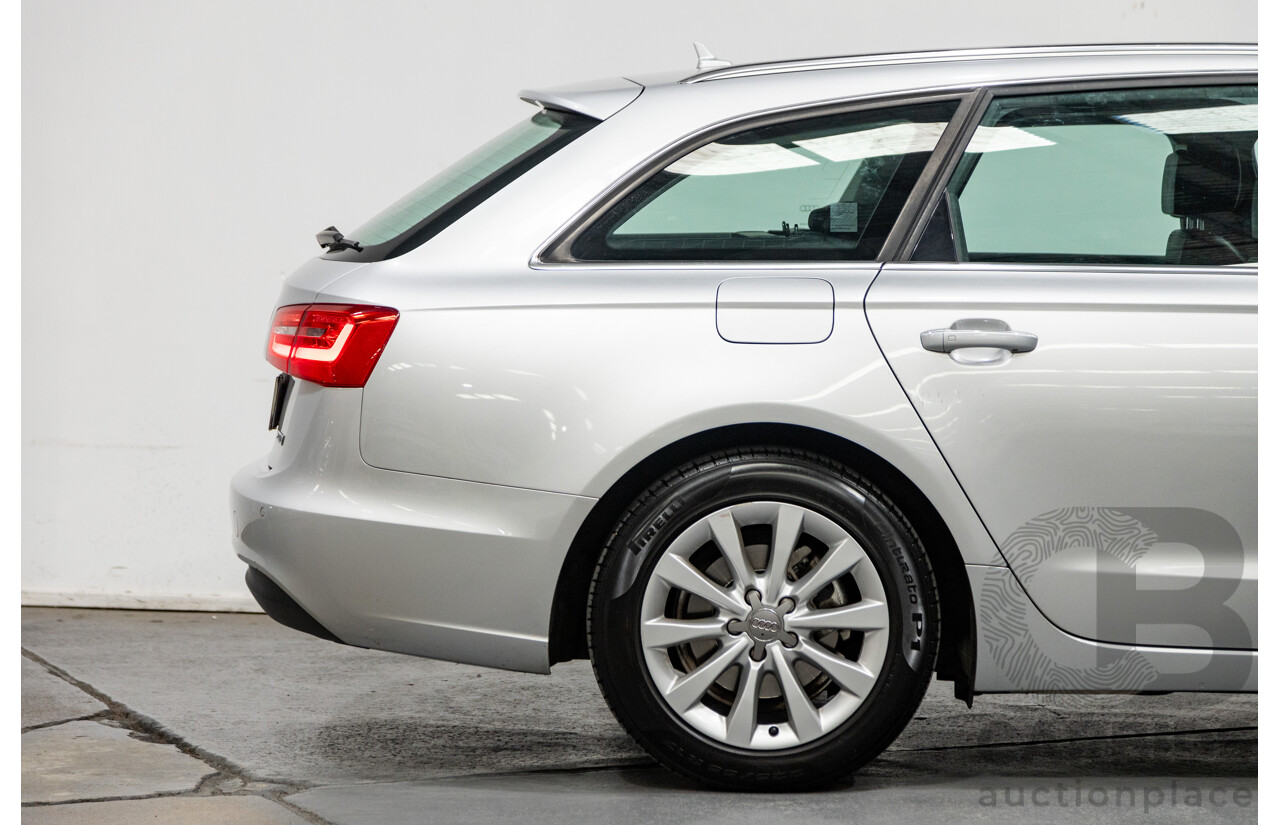 10/2012 Audi A6 2.0 TDI Avant 4GL 4d Wagon Metallic Silver Turbo Diesel 2.0L