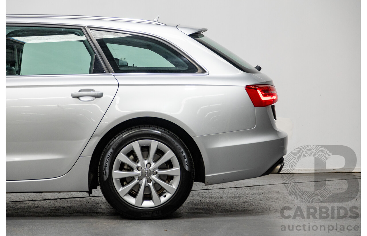 10/2012 Audi A6 2.0 TDI Avant 4GL 4d Wagon Metallic Silver Turbo Diesel 2.0L