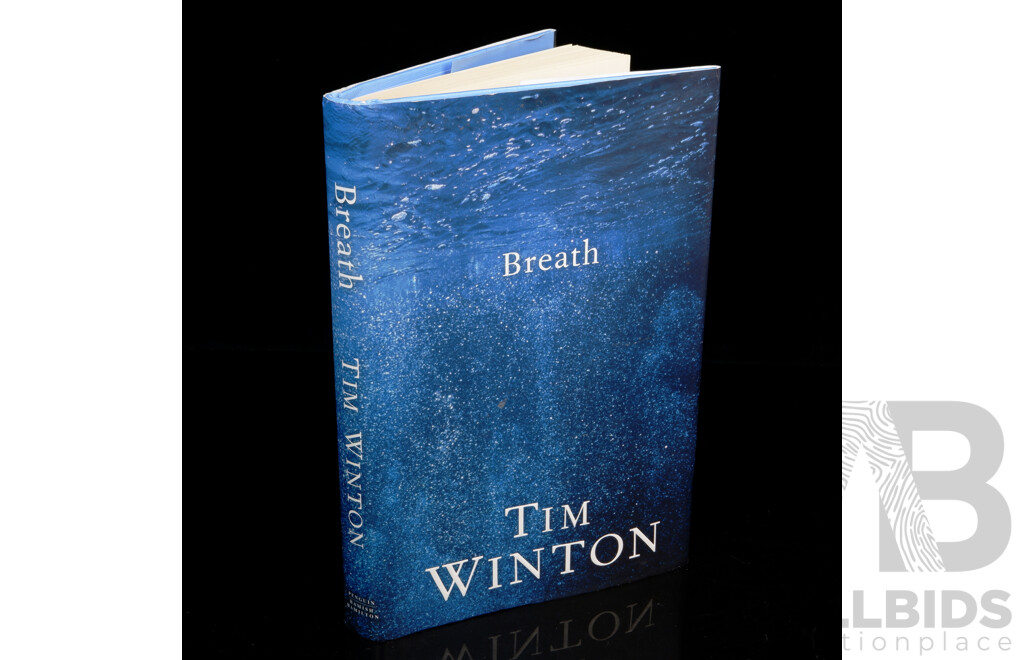 Signed by the Author, Breath, Tim Winton, Hamish Hamilton, 2008, Hardcover with Dust Jacket