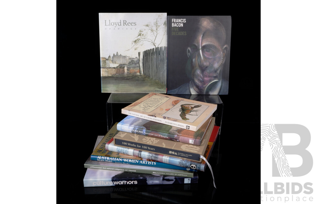 Collection Books Relating to Australian and Other Art Including Lloyd Rees, Francis Bacon and More