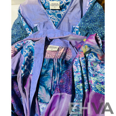 Collection of Vintage Clothing Including Maggie Shepherd Ensemble, Silk Tank, Faux Fur Ellen Tracy Jacket, Fur Stole and More