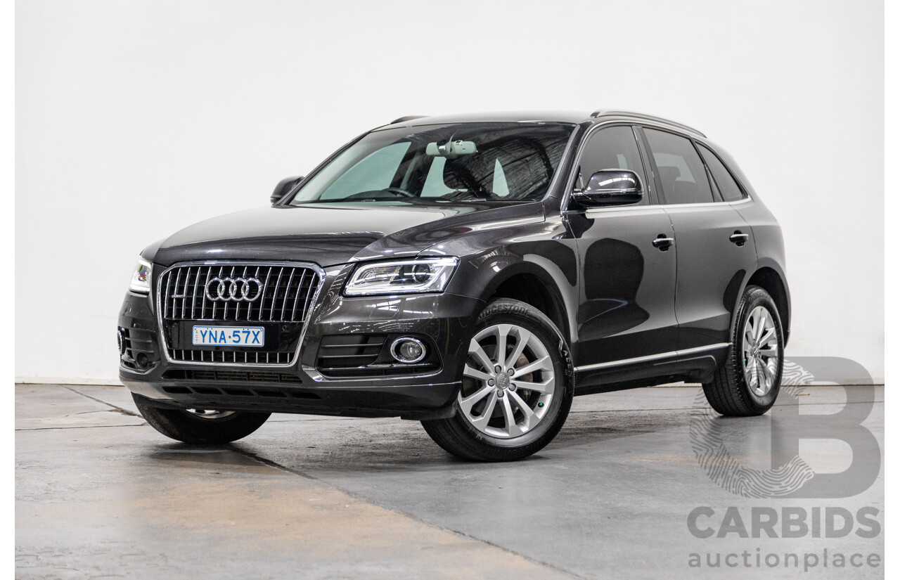 4/2016 Audi Q5 2.0 TFSI Quattro (AWD) 8R MY16 4d Wagon Metallic Black Turbo 2.0L