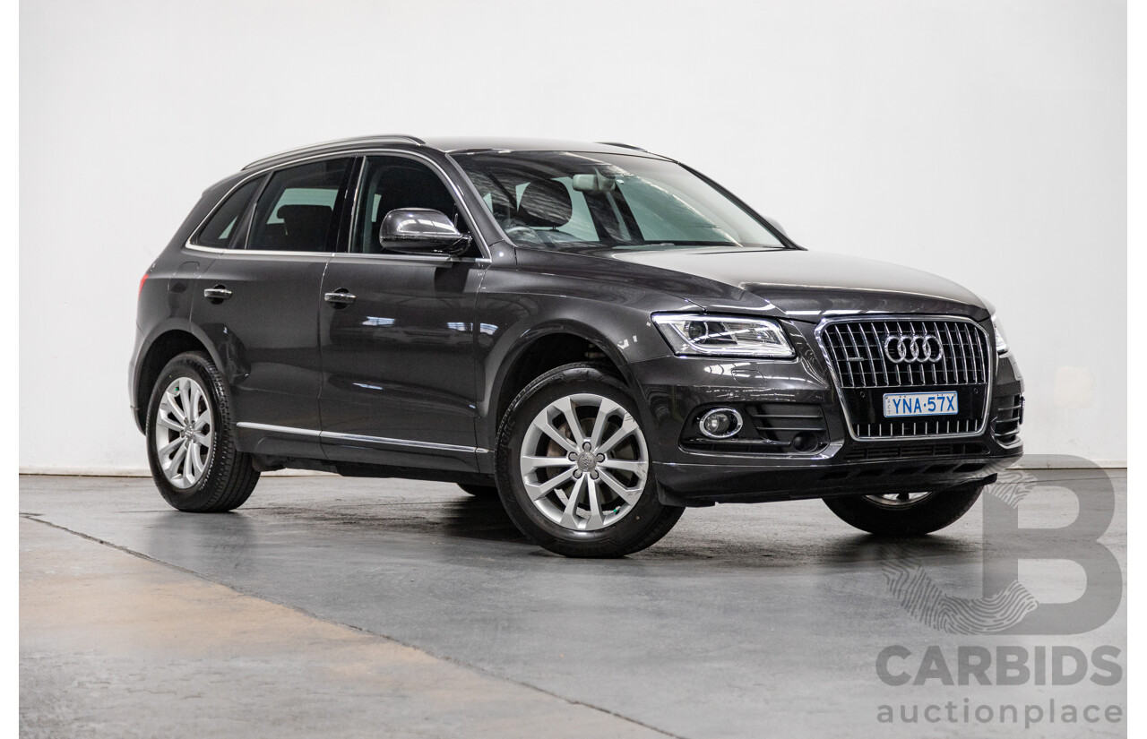 4/2016 Audi Q5 2.0 TFSI Quattro (AWD) 8R MY16 4d Wagon Metallic Black Turbo 2.0L