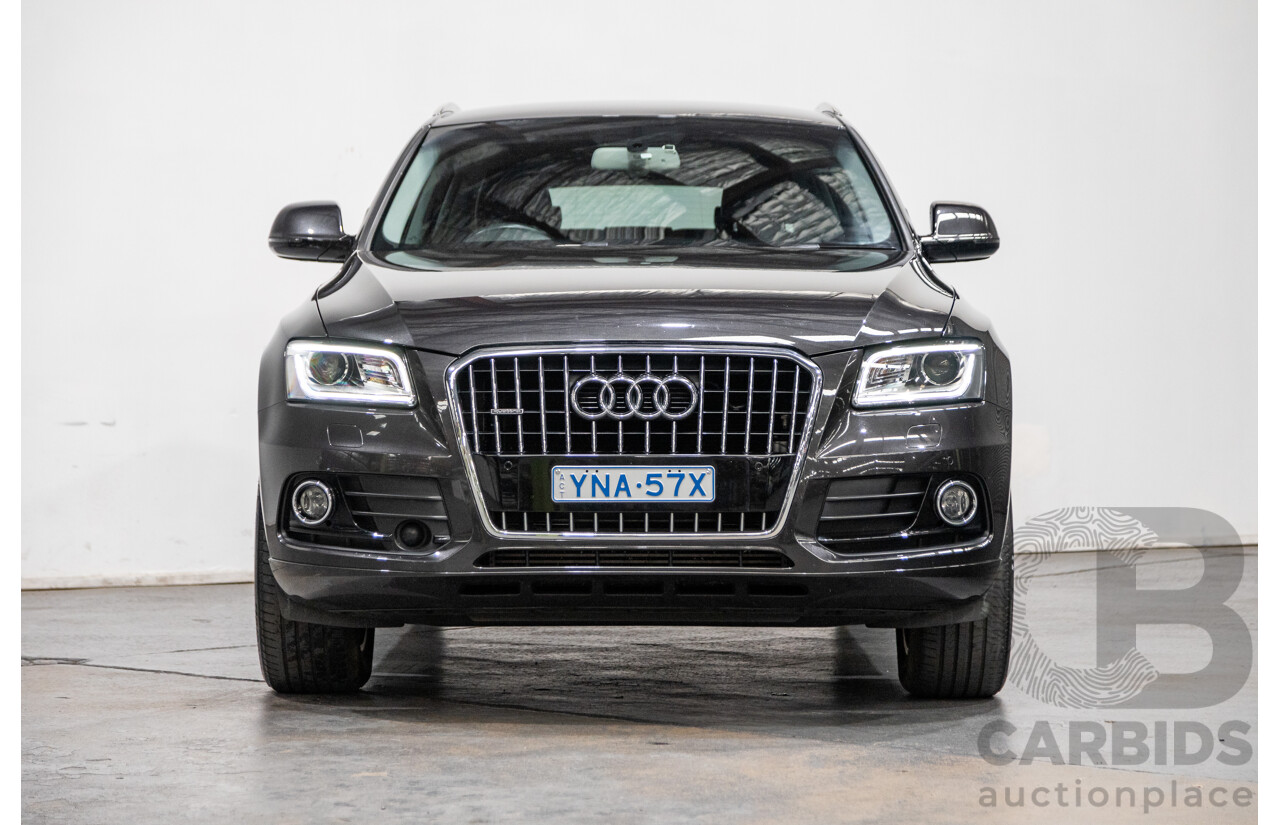 4/2016 Audi Q5 2.0 TFSI Quattro (AWD) 8R MY16 4d Wagon Metallic Black Turbo 2.0L