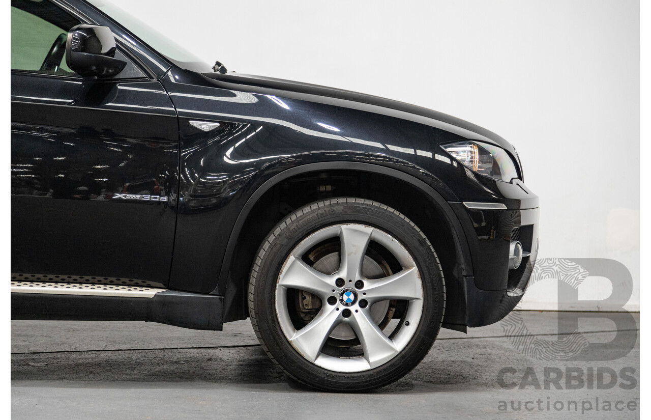 1/2012 BMW X6 Xdrive 30d (AWD) E71 MY12 4d Coupe Metallic Black Turbo Diesel 3.0L