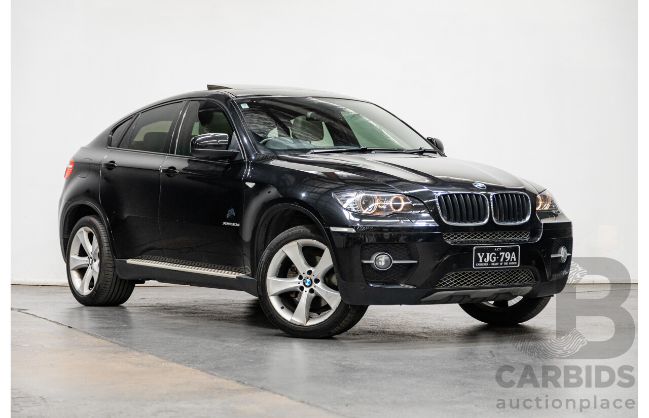 1/2012 BMW X6 Xdrive 30d (AWD) E71 MY12 4d Coupe Metallic Black Turbo Diesel 3.0L