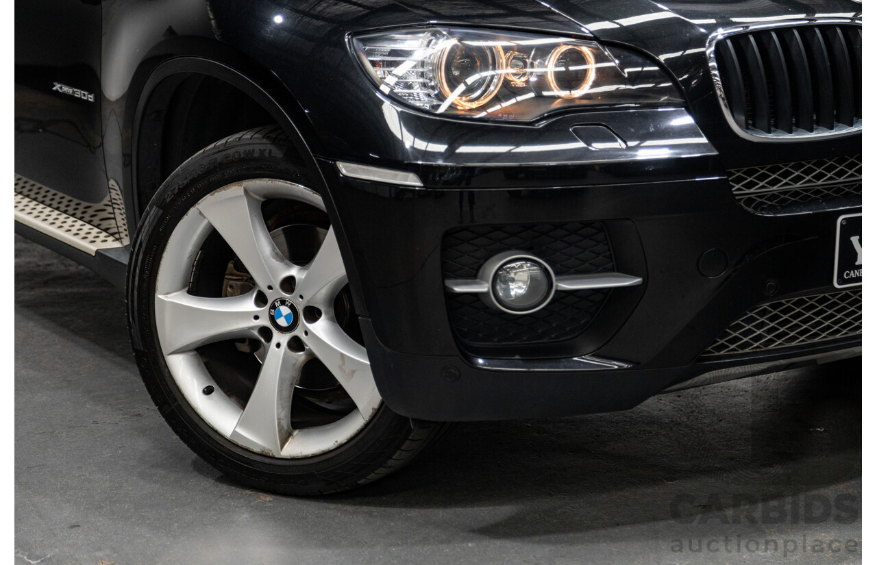 1/2012 BMW X6 Xdrive 30d (AWD) E71 MY12 4d Coupe Metallic Black Turbo Diesel 3.0L