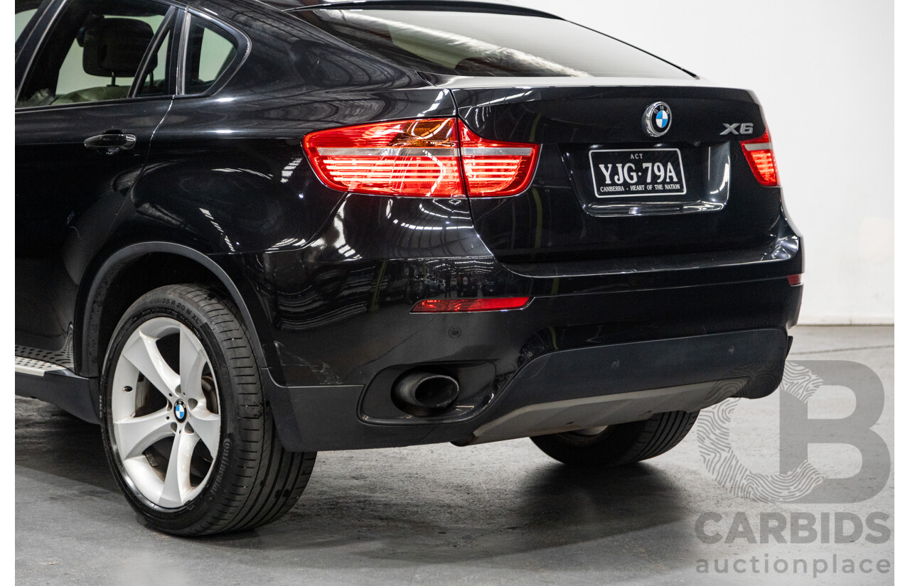 1/2012 BMW X6 Xdrive 30d (AWD) E71 MY12 4d Coupe Metallic Black Turbo Diesel 3.0L