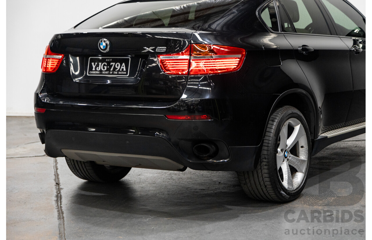 1/2012 BMW X6 Xdrive 30d (AWD) E71 MY12 4d Coupe Metallic Black Turbo Diesel 3.0L