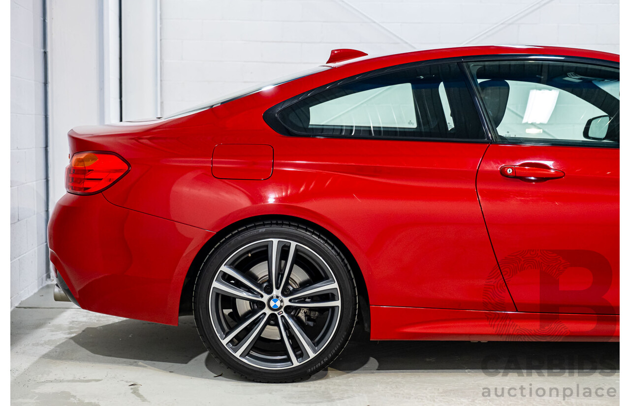 6/2015 BMW 435i F32 M-Sport Package MY15 2d Coupe Melbourne Red Turbo 3.0L